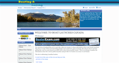 Desktop Screenshot of boatlaunches.ca