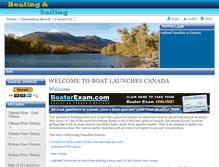 Tablet Screenshot of boatlaunches.ca